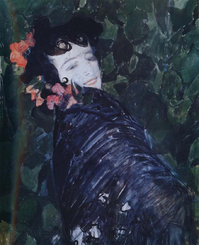 Alexander Yakovlevich GOLOVIN The woman of Spanish Spain oil painting art